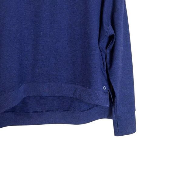 Gap fit navy brushed tech jersey sweater. Size small - Picture 5 of 7